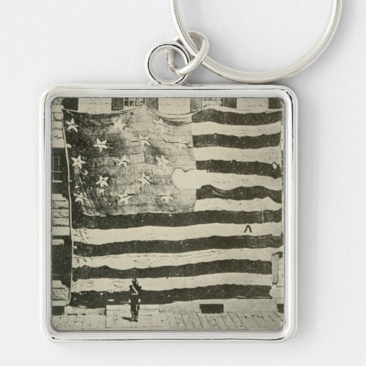 Porte-clés Bannière étoilée : drapeau américain à l'écran (Devant)