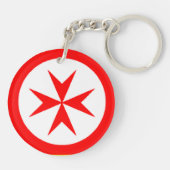 Porte-clés Bannière rouge blanc Grand-Duché de Toscane (Dos)