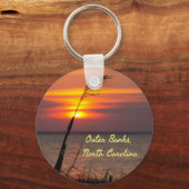 Porte-clés Banques extérieures Plage de Caroline du Nord Suns (Recto)