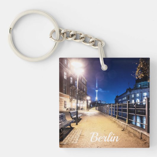 Porte-clés Banquettes près de la rivière Spree à Berlin, Alle (Devant)