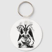 Porte-clés Baphomet (noir) (Recto)