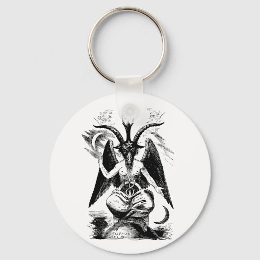 Porte-clés Baphomet (noir) (Recto)