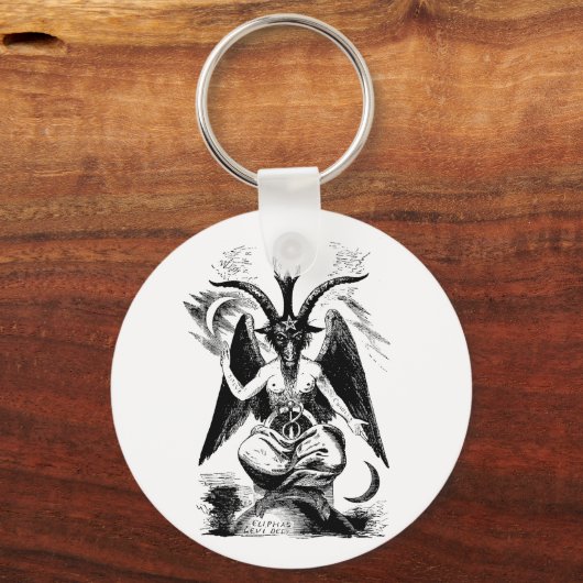 Porte-clés Baphomet (noir) (Recto)
