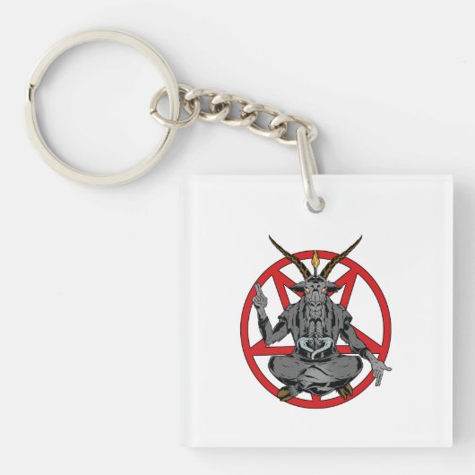 Porte-clés Baphomet roi de l'enfer (Devant)