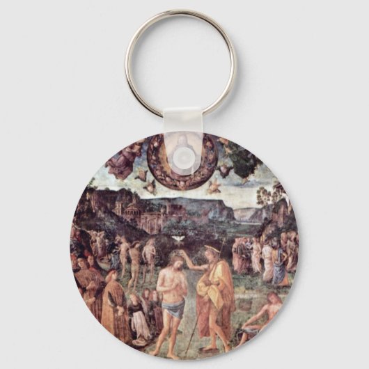 Porte-clés Baptême Du Christ Par Perugino Pietro (Recto)