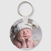 Porte-clés Baptême personnalisé et croix florale (Verso)