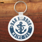 Porte-clés Bar Harbour Maine USA (Recto)