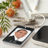 Porte-clés Barack Obama 44e Porte - clé du président (Devant droit)