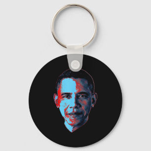 Porte-clés Barack Obama Portrait T-shirt stylisé.png