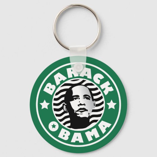 Porte-clés Barack Obama Star Caffeine (Recto)
