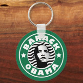 Porte-clés Barack Obama Star Caffeine (Recto)