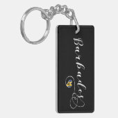 Porte-clés Barbados Heart Flag, Barbadien (Devant gauche)