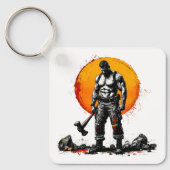 Porte-clés barbare guerrier imaginaire médiéval hummer Porte  (Recto)