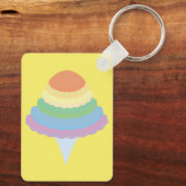 Porte-clés Barbe à papa arc-en-ciel  (Verso)