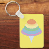 Porte-clés Barbe à papa arc-en-ciel  (Recto)