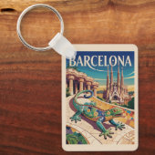 Porte-clés Barcelone Espagne (Recto)