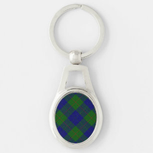 Porte-clés Barclay tartan bleu vert carreaux