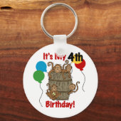 Porte-clés Baril des singes 4e anniversaire (Recto)