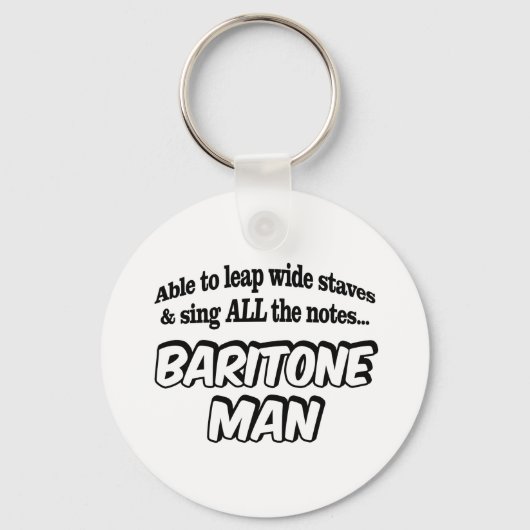 Porte-clés Baritone Man - Music Superhero (Recto)