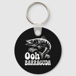 Porte-clés Barracuda drôle de pêche pour amateurs de rock