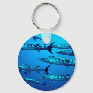 Porte-clés barracuda plongée mer profonde océan eau tropicale