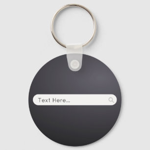 Porte-clés Barre de recherche de texte personnalisée