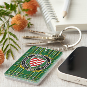Porte-clés Barrett bouclier irlandais rectangle personnalisé