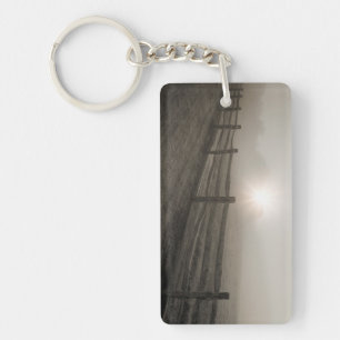 Porte-clés Barrière et rayon de soleil par le brouillard pr