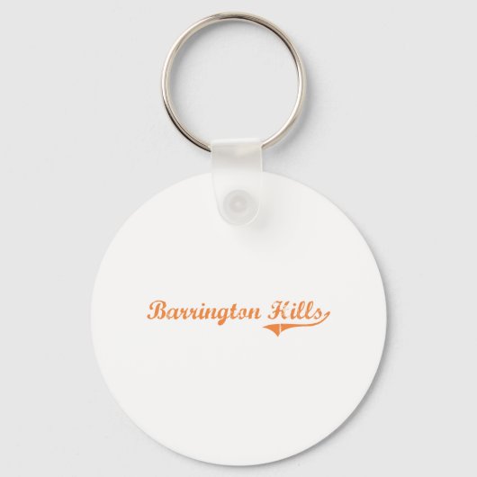 Porte-clés Barrington Hills Illinois Classic Design (Recto)