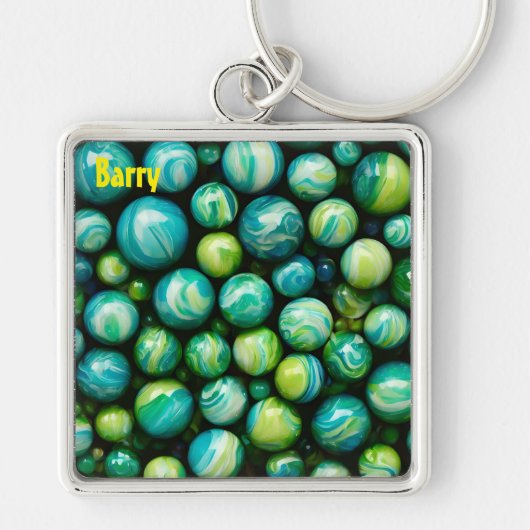 Porte-clés BARRY ~ Marbles verts ~ Porte - clé (Devant)