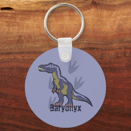 Porte-clés Baryonyx bleu (Recto)