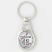Porte-clés Base-ball avec le nom et le nombre (Devant)