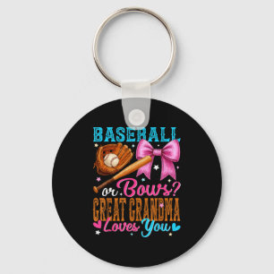 Porte-clés Base-ball ou arcs Grande grand-mère t'aime Révélat