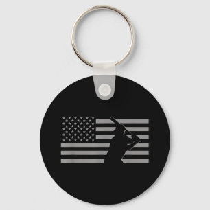 Porte-clés Baseball américain États-Unis Drapeau Baseball