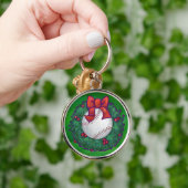 Porte-clés Baseball dans la couronne de Noël (Main)