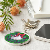 Porte-clés Baseball dans la couronne de Noël (Côté)