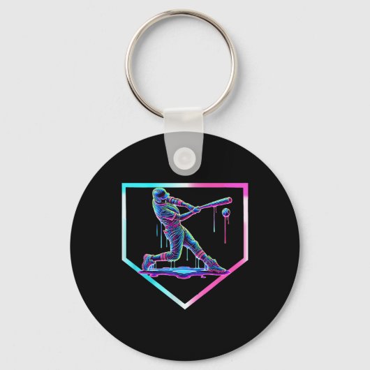 Porte-clés Baseball Driam Crème de glace Baseball Accueil Pla (Recto)