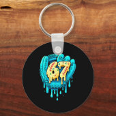 Porte-clés Baseball Drip 6 7 Numéro 67 Six Sept Mème Hommes (Recto)