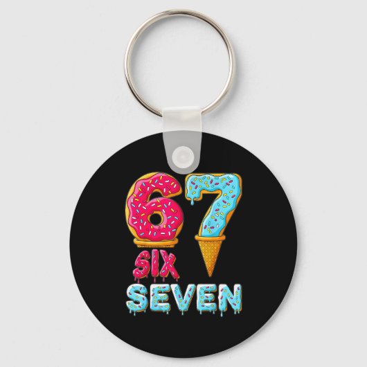 Porte-clés Baseball Drip Number 67 Player 67 Meme Ice Cream D (Recto)