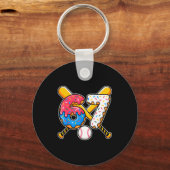 Porte-clés Baseball Drip Number 67 Player 67th Birthday Meme (Recto)