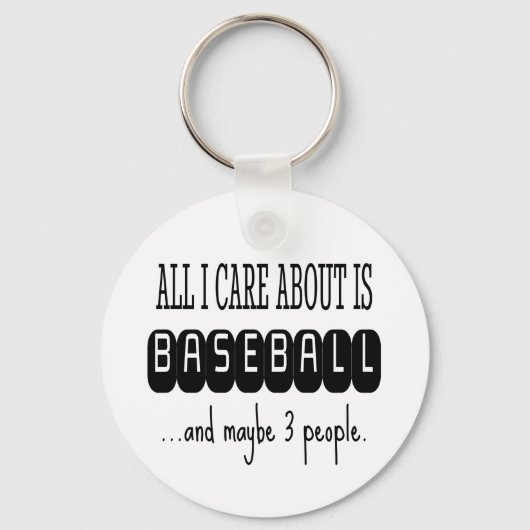 Porte-clés Baseball drôle Sarcastique tendance (Recto)