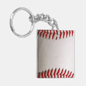 Porte-clés Baseball et Softball Couture Rouge (Devant gauche)