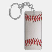 Porte-clés Baseball et Softball Couture Rouge (Devant gauche)
