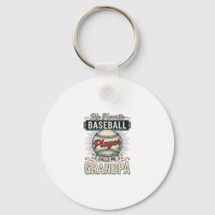 Porte-clés Baseball Grandpa Conception de T-shirt avec Gravur