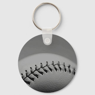 Porte-clés Baseball noir et blanc