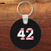 Porte-clés Baseball numéro 42 1 (Recto)