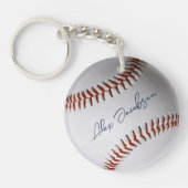 Porte-clés Baseball Signé Personnalisé (Devant)