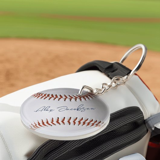 Porte-clés Baseball Signé Personnalisé