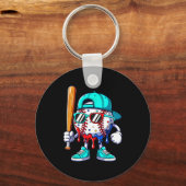 Porte-clés Baseball Sts Dégoulinant de Glace Garçon de Style (Recto)