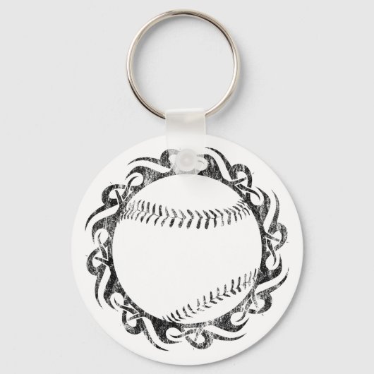 Porte-clés baseball. tribal. (Recto)